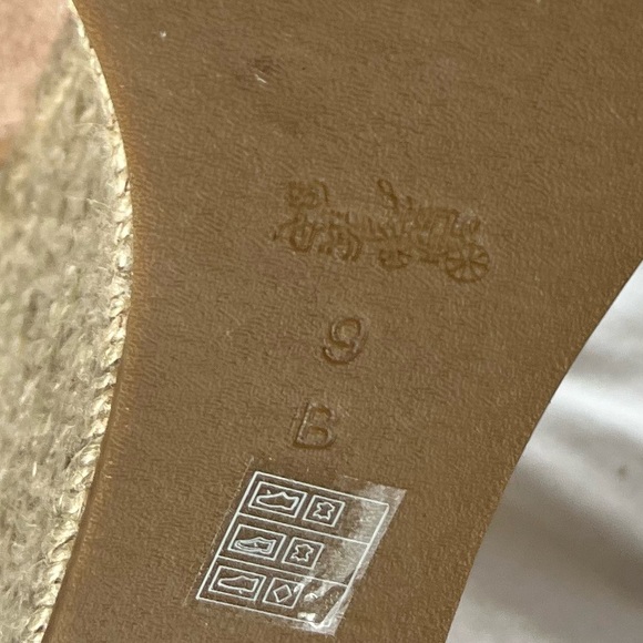 COACH - pink suede. Wedge heel. Strappy size 9. Adorable and comfortable. - Picture 7 of 7